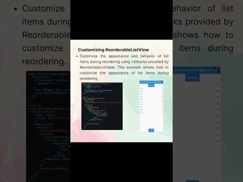 ReorderableListView in Flutter!