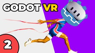 MOVE and TURN in VR! - Build a VR Game in Godot #2