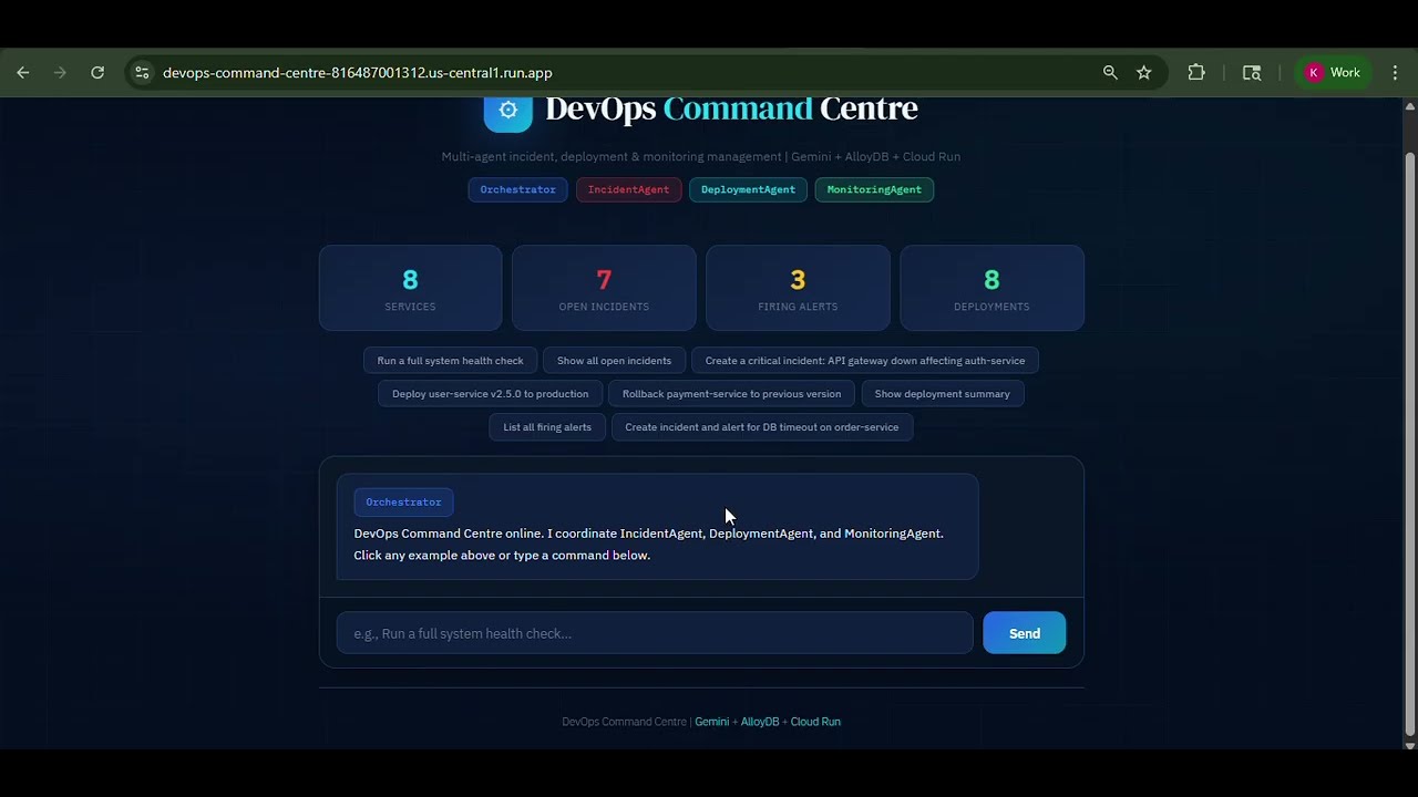 hackathon Project : Multi Agent Devops Command Centre AI agent Deployed ...