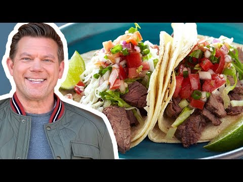 Tyler Florence Makes Tacos Carne Asada | Food Network