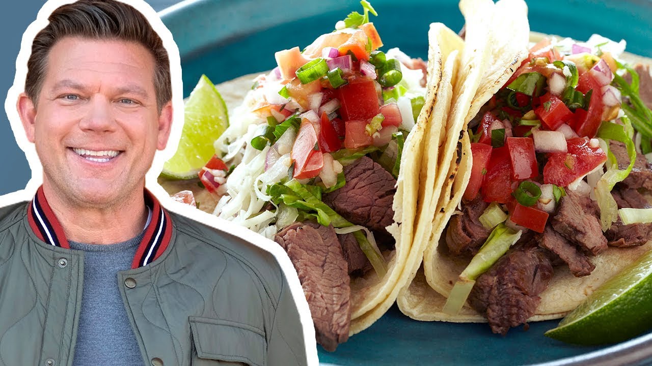 Tyler Florence Makes Tacos Carne Asada | Food 911 | Food Network