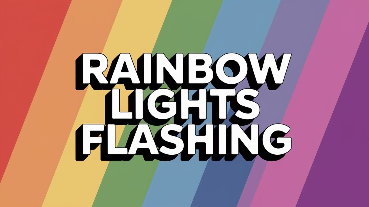 NEON Changing Color Flashing FLUO Lights Colorful Lights Fast