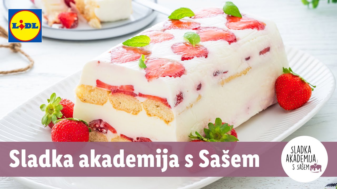 Sladka akademija s Sašem: Jogurtove rezine z jagodami