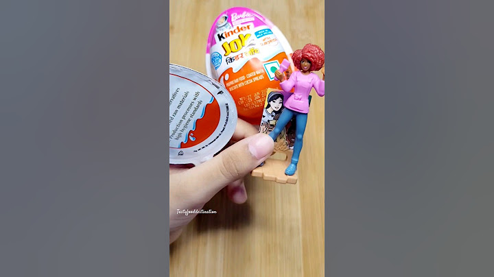 Kinder Egg With Surprise Asmr Unboxing #satisfying #short #shortsfeed #kinderjoy #chocolate #barbie