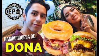 Una hamburguesa hecha con DONAS!! vlog | BURGER DEPOT