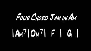 Am Backing Track - Four Chord Jam in Am chords