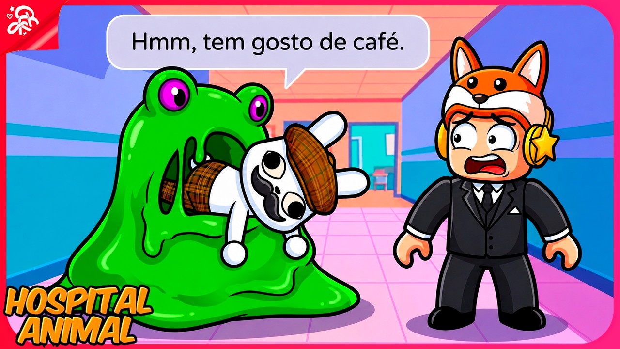 O MONSTRO SLIME APARECEU E ENGOLIU MEUS PACIENTES (Hospital de animais)