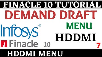 Finacle 10 Tutorial || HDDMI || how to make dd in finacle 10 || Learn and gain