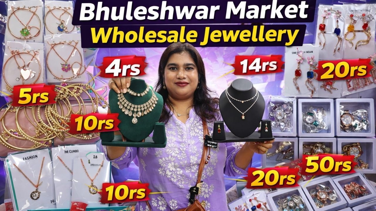 Bhuleshwar Wholesale Jewellery Market 10₹ Combo / Bridal Set 350₹ /Necklace 35₹ Rani Netal Jewellers