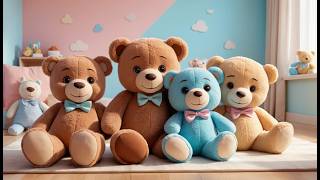 Four Little Toy Teddy Bears Cuddle Cuddle | Soft Bedtime Song & Nursery Rhyme screenshot 3