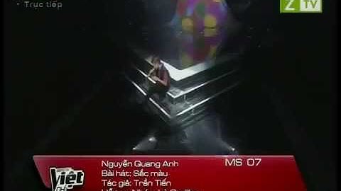 Nguyễn Quang Anh   Sắc Màu   Liveshow 4 Giọng Hát Việt Nhí