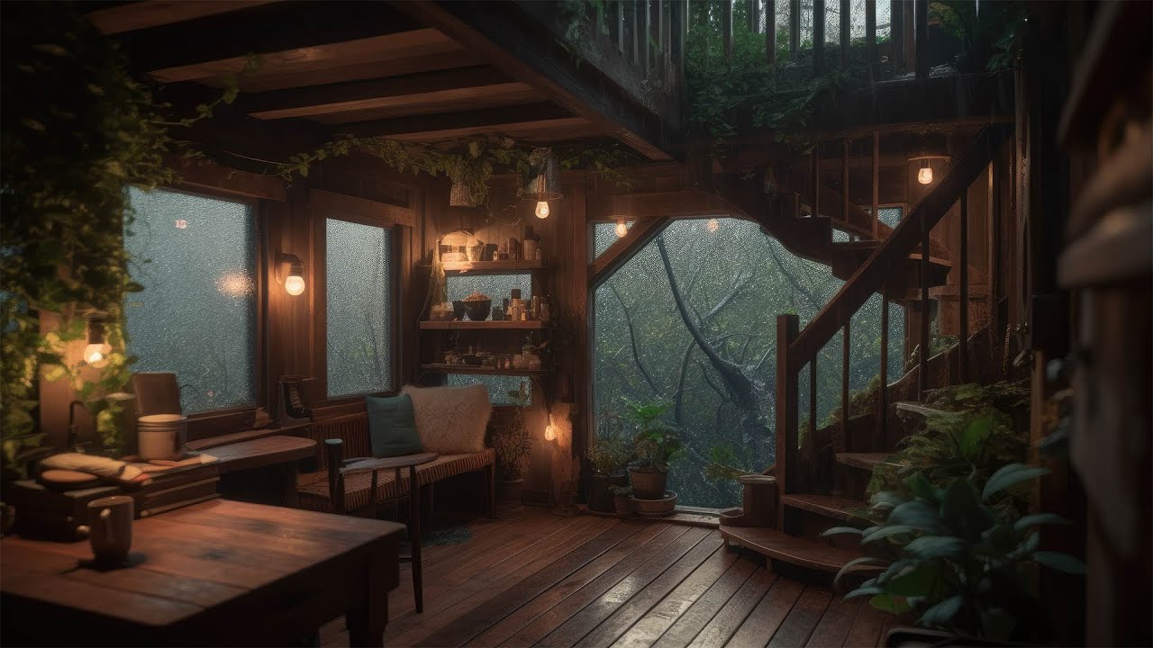 Rainy Treehouse - Sounds of Rain and Thunder for Sleeping, Rest & Calm ...