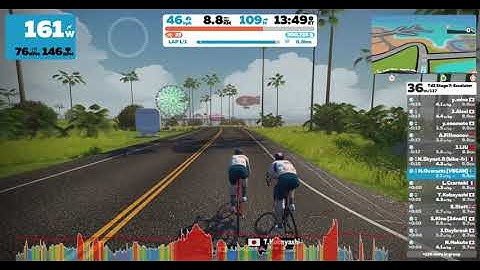 Zwift Ride - Hilly Route Reverse - TdZ 2022 Stage 7