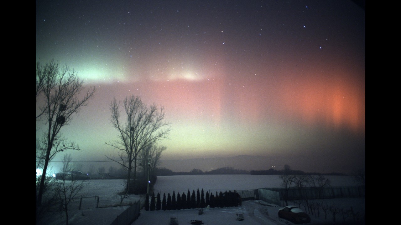 Live webcam view of Milky Way over Zemplínska Šírava