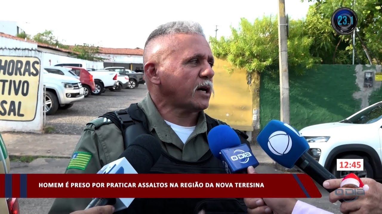 Homem é preso por praticar assaltos na região da Nova Teresina 29 11 2023