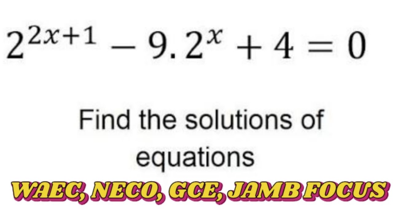 How to Solve Exponential Equations Using Substitution Method | Indices equation | Indices Quadratic 