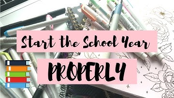 11 Ways to Start the New School Year PROPERLY | Adjust to a New School | StudyWithKiki