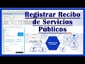 Como registrar un recibo de servicios públicos en el concar