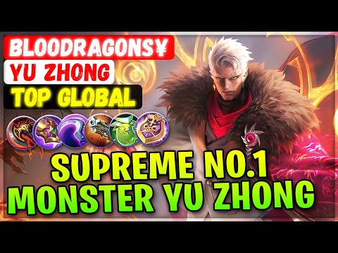 Supreme No.1 Monster Yu Zhong [ Top Global Yu Zhong ] Bloodragons¥ - Mobile Legends Emblem And Build