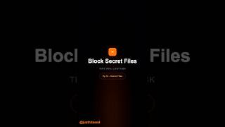 Block Secret Files with a Claude Code Hook #claude #claudecode