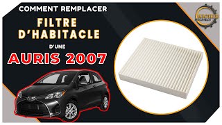 comment Remplacer le filtre habitacle (clim) d'une TOYOTA AURIS  en 1 minutes