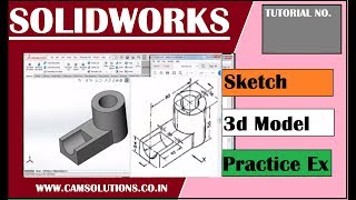SolidWorks Practice Exercises 1 | SOLIDWORKS Tutorial for beginners