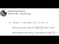 Schol Calculus 2006 - logs and trig