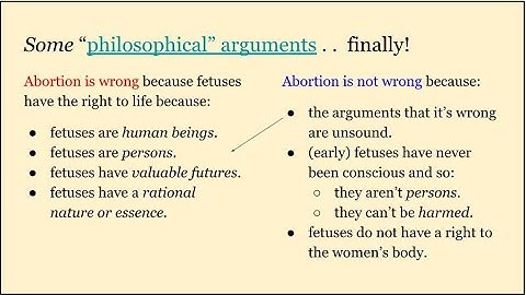 Philosophical Arguments Against Abortion - Thinking Critically About Abortion (4 of 5 videos)