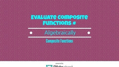 How to algebraically evaluate Composite Functions #4