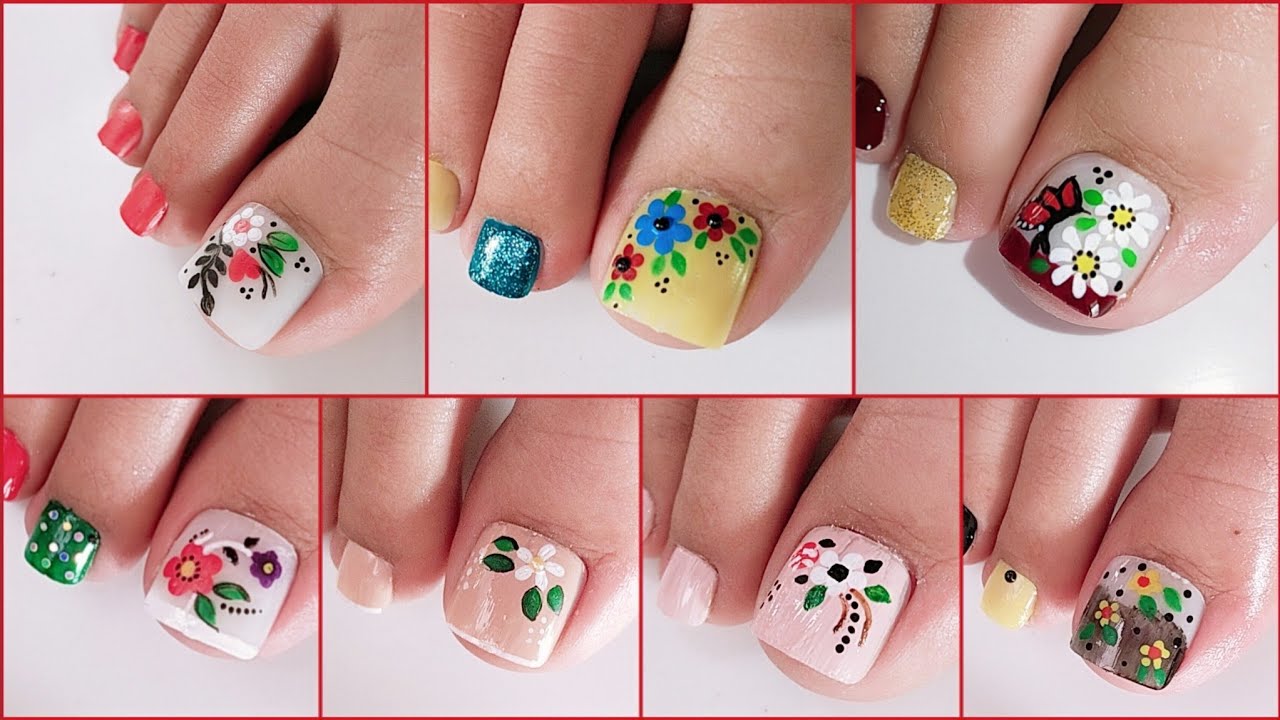 Diseños de uñas 2023 || Toenail Art Designs Compilation ♥ Дизайны Ногтей Педикюр