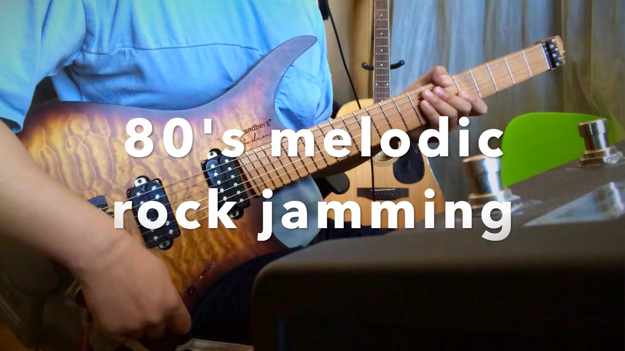 Alternative rock style melodic guitar improvisation