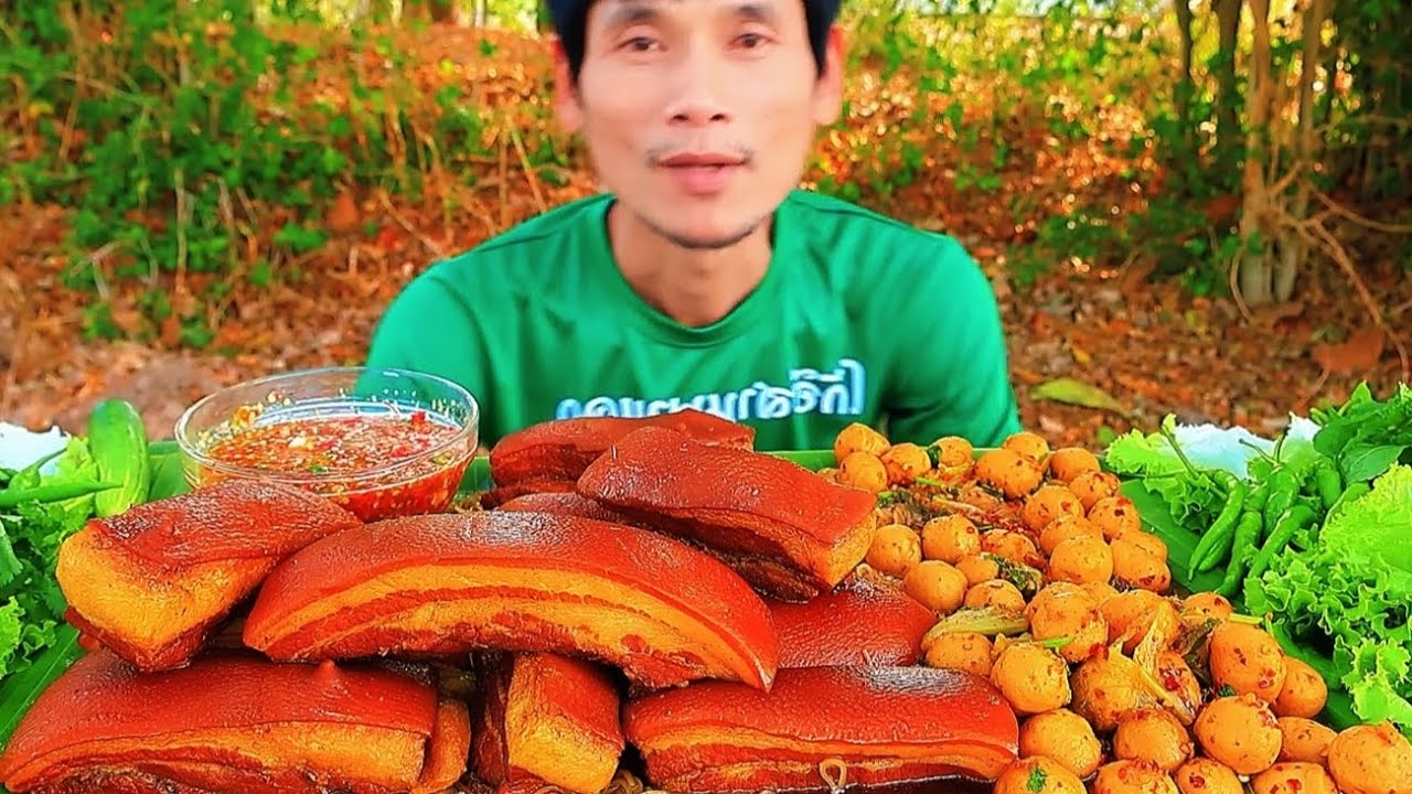 Thử Thách Mukbang Kinh Hoàng | Ăn Hết 5KG Thịt Mỡ Hầm + 3KG Mì Xào Thịt Viên Siêu Cay Cấp Độ 7