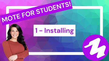 Mote for Students - Part 1: Installing