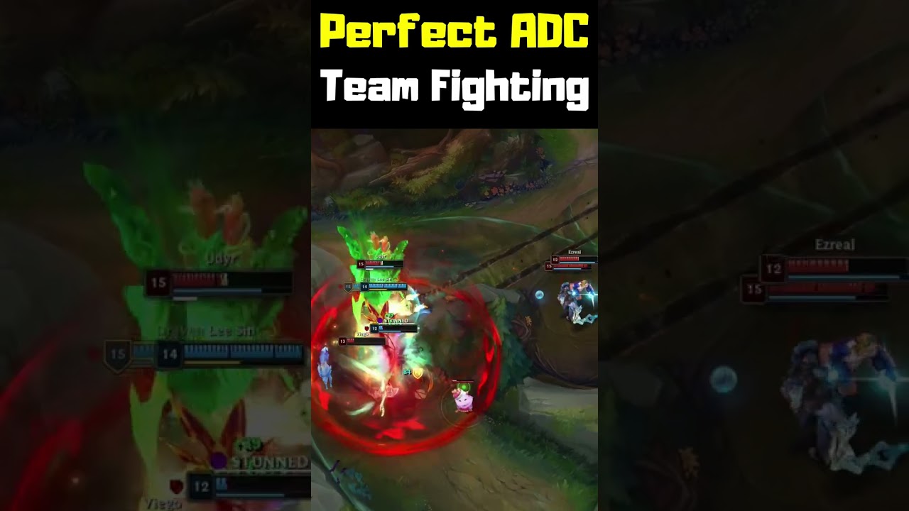 Perfect ADC Team Fighting - League of Legends 