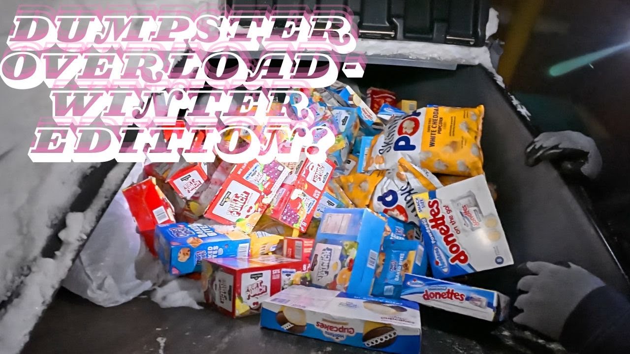Dumpster diving- Dumpster overload! Winter Edition!