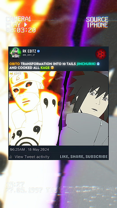 Obito Becoms 10 Tails Jinchuriki 🤯🥶