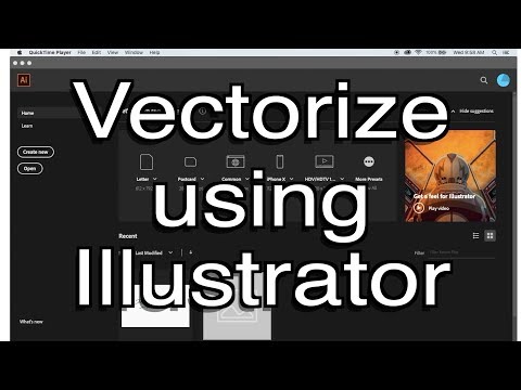 How to Vectorize a Raster file using Adobe Illustrator