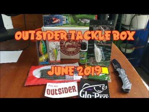 kayak flight OUTSIDER TACKLE BOX JUNE 2019!! ANGLER EDITION!! Bass Unboxing