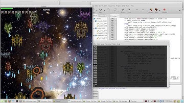 A little top down space shooter Shmup I am working on in Python using Pygame.  Part 2