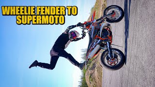 How to do Wheelie Fender to Supermoto.