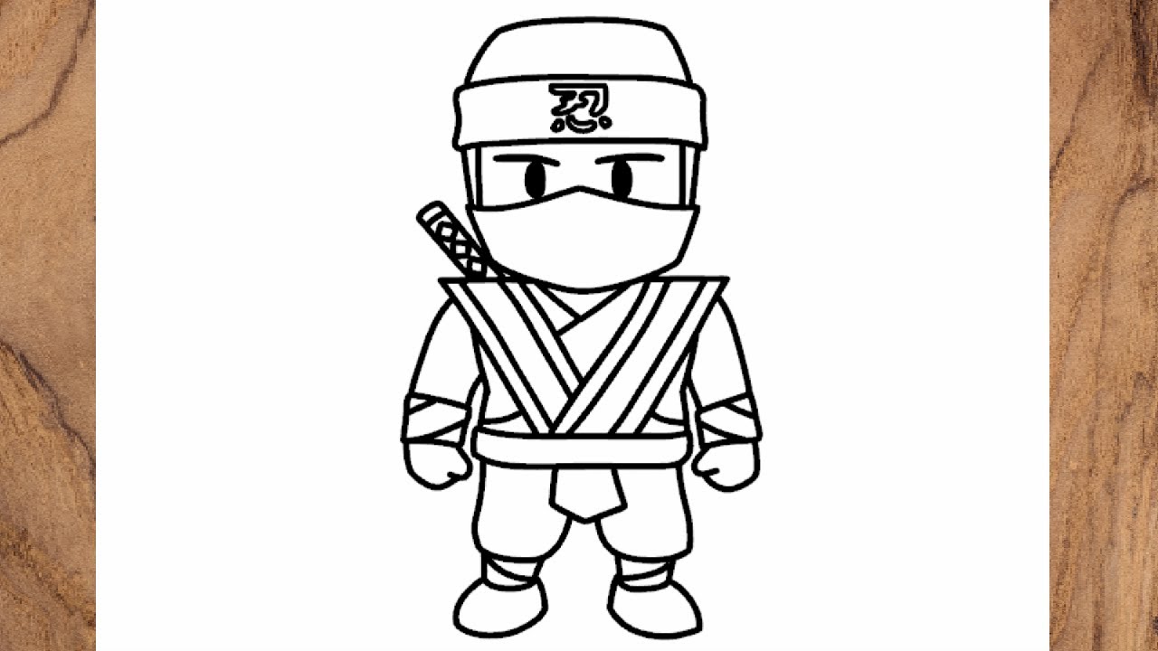 COMO DESENHAR NINJA, PASSO A PASSO, DESENHO FÁCIL/HOW TO DRAW NINJA, STEP  BY STEP, EASY DRAWING 