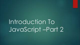 Grade 8 || IGCSE || Introduction to JavaScript Part-2