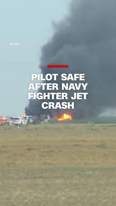 Pilot safe after navy fighter jet crash