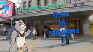 Wandering from Ueno to Akihabara in Tokyo, Japan.