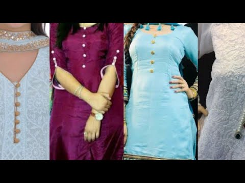 30 Stylish Potli button neck designs for kurtis and salwar suits | Bling  Sparkle