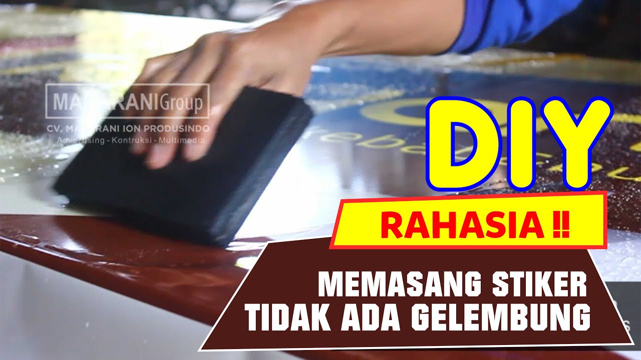 Sticker Cembung Rahasia Memasang Stiker Agar Tidak Menggelembung - DIY STICKER ...