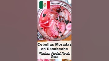 Cebollas Moradas en Escabeche : Mexican Pickled Purple Onion