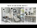 New Year Home Reset: Clearing Out Christmas Decor and Refreshing for Winter #2024