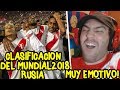 REACCIÓN A LA CLASIFICACIÓN DEL PERÚ AL MUNDIAL DE RUSIA 2018 *muy emotivo* ⚽😥