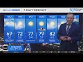 Cooler, nice weather in Maryland on Thursday